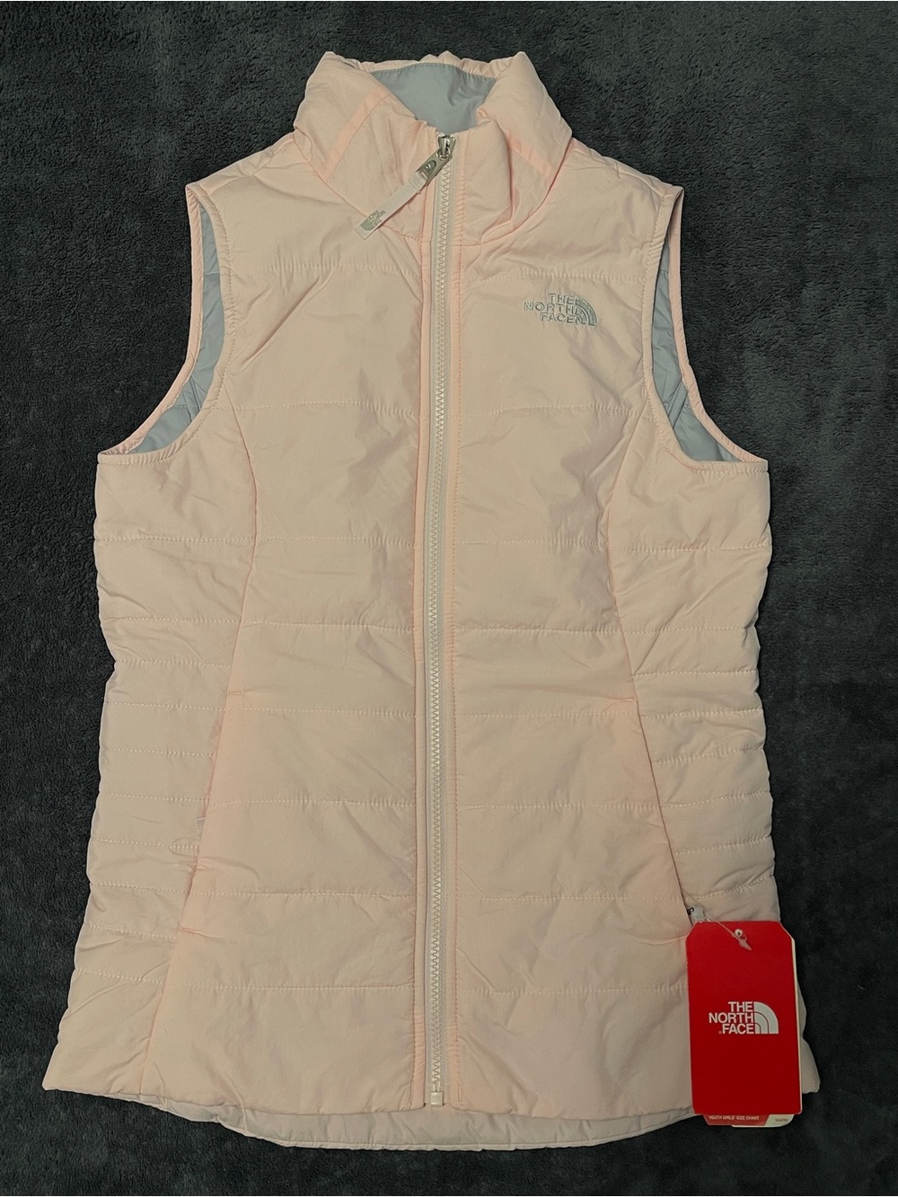 The North Face Pale Pink Quilted Puffer Vest